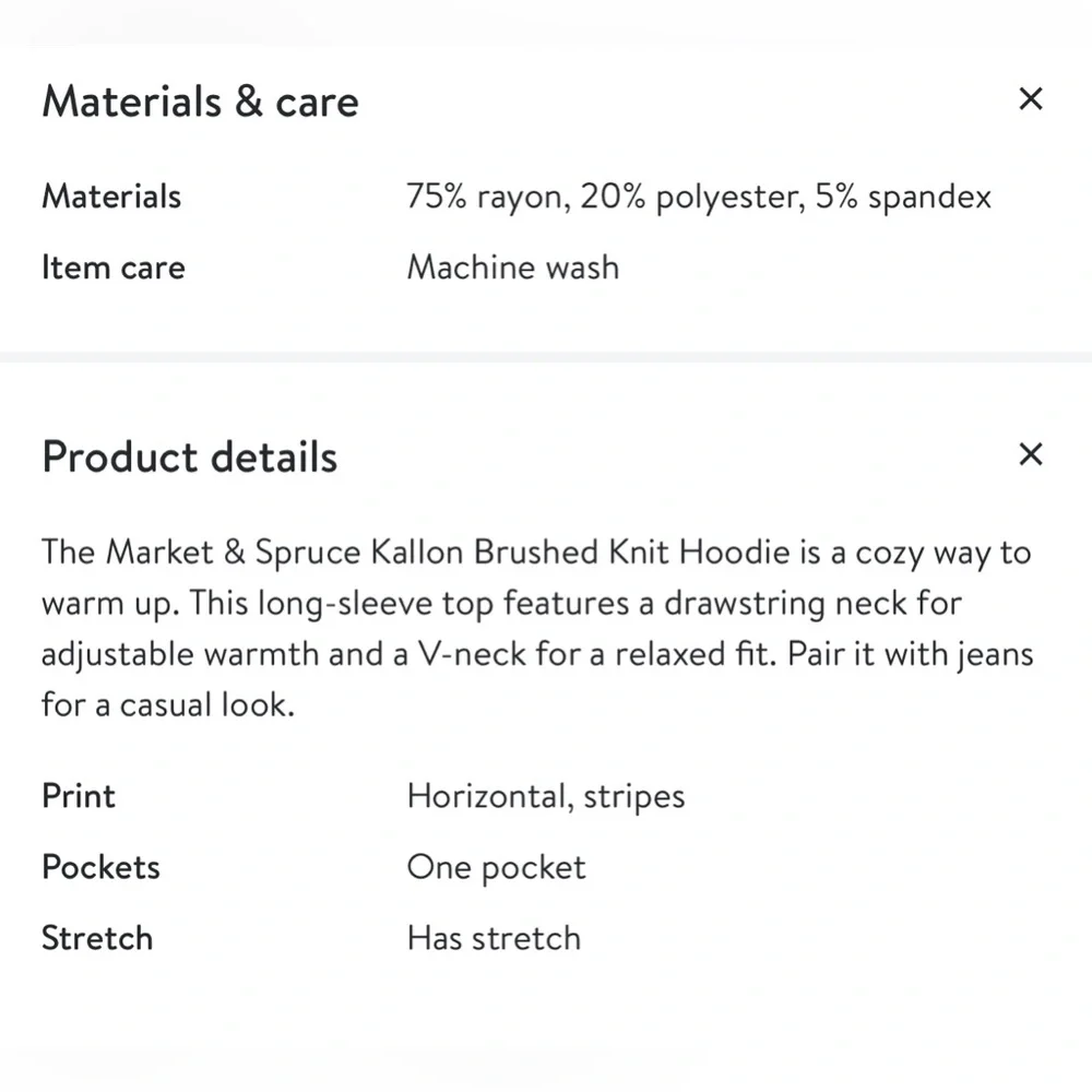 Market & Spruce Kallon Brushed Knit Hoodie - Picture 6 of 7